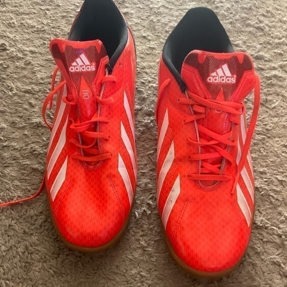 Adidas Mens Size 12 RF10 IN G96445 Orange Black Indoor Soccer Shoes - Picture 2 of 7